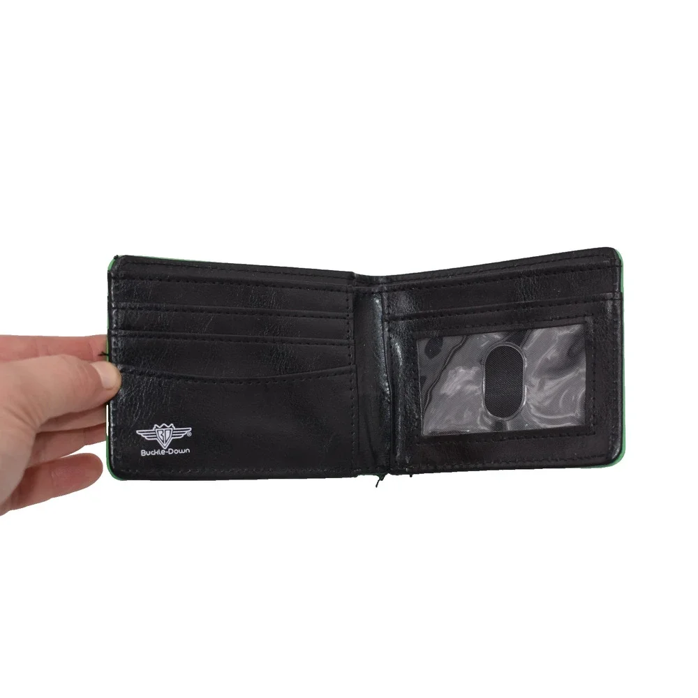 Buckle-Down MELLO YELLO Logo Green Billfold Vinyl Wallet